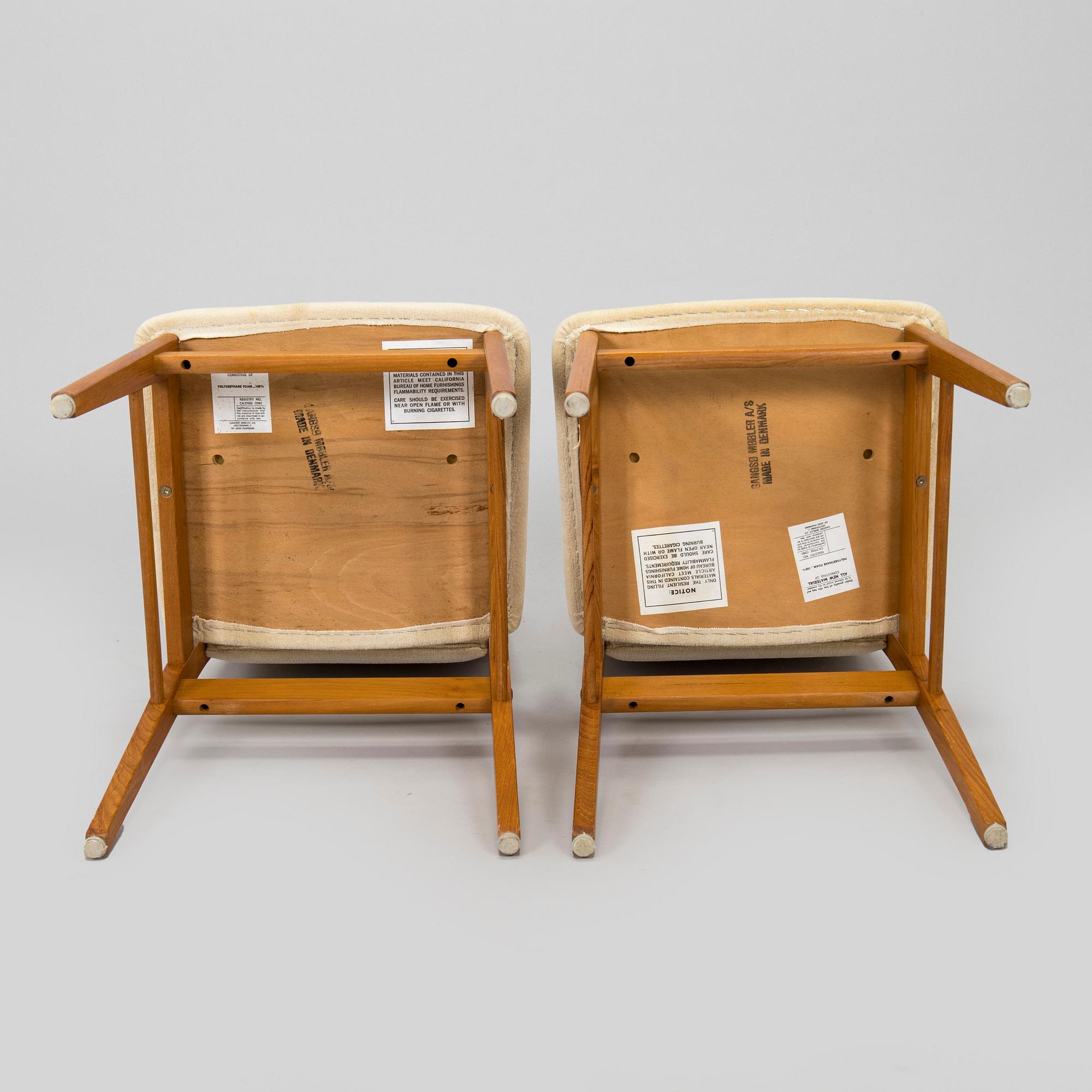 Four Danish chairs by Gangsö furniture, late 20th century.