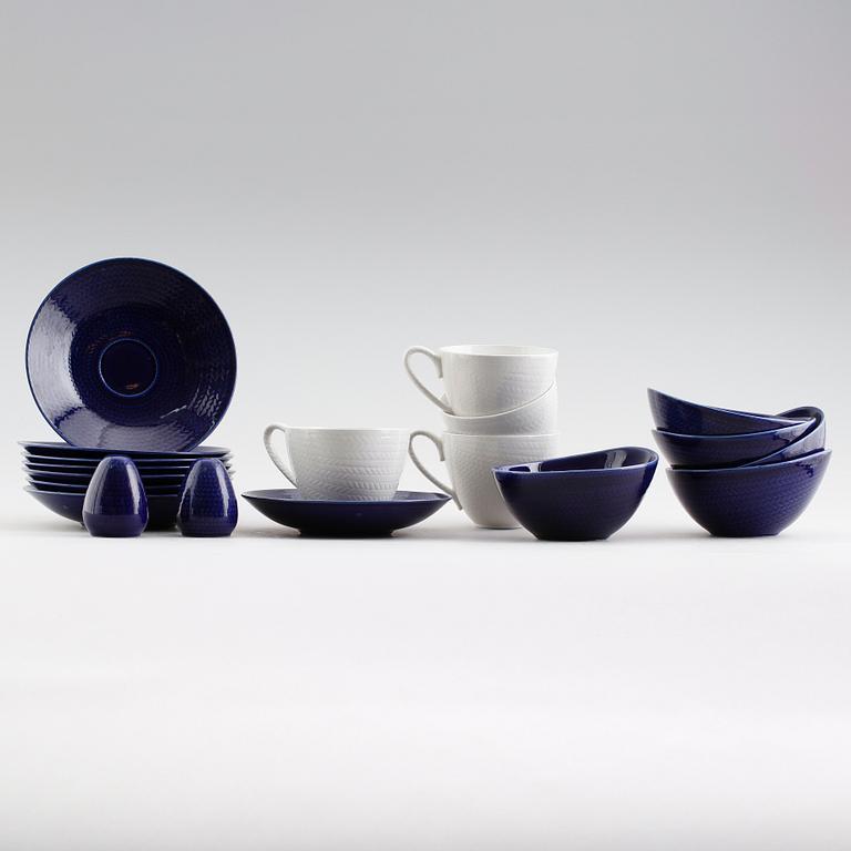 SERVISDELAR, porslin, Blå Eld, Rörstrand.