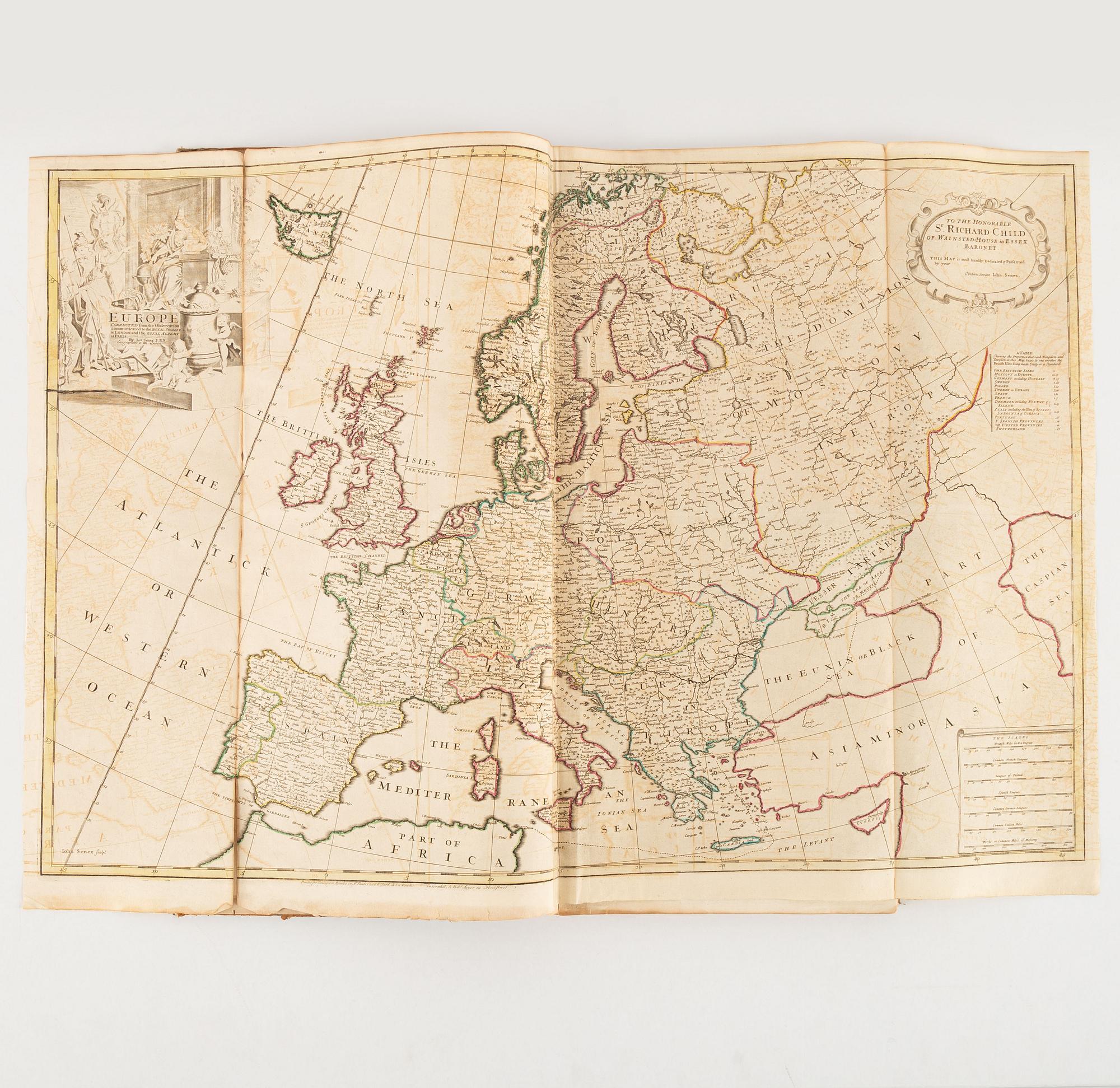 Atlas with 32 engraved maps.