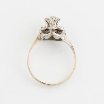 Brilliant cut diamond ring.