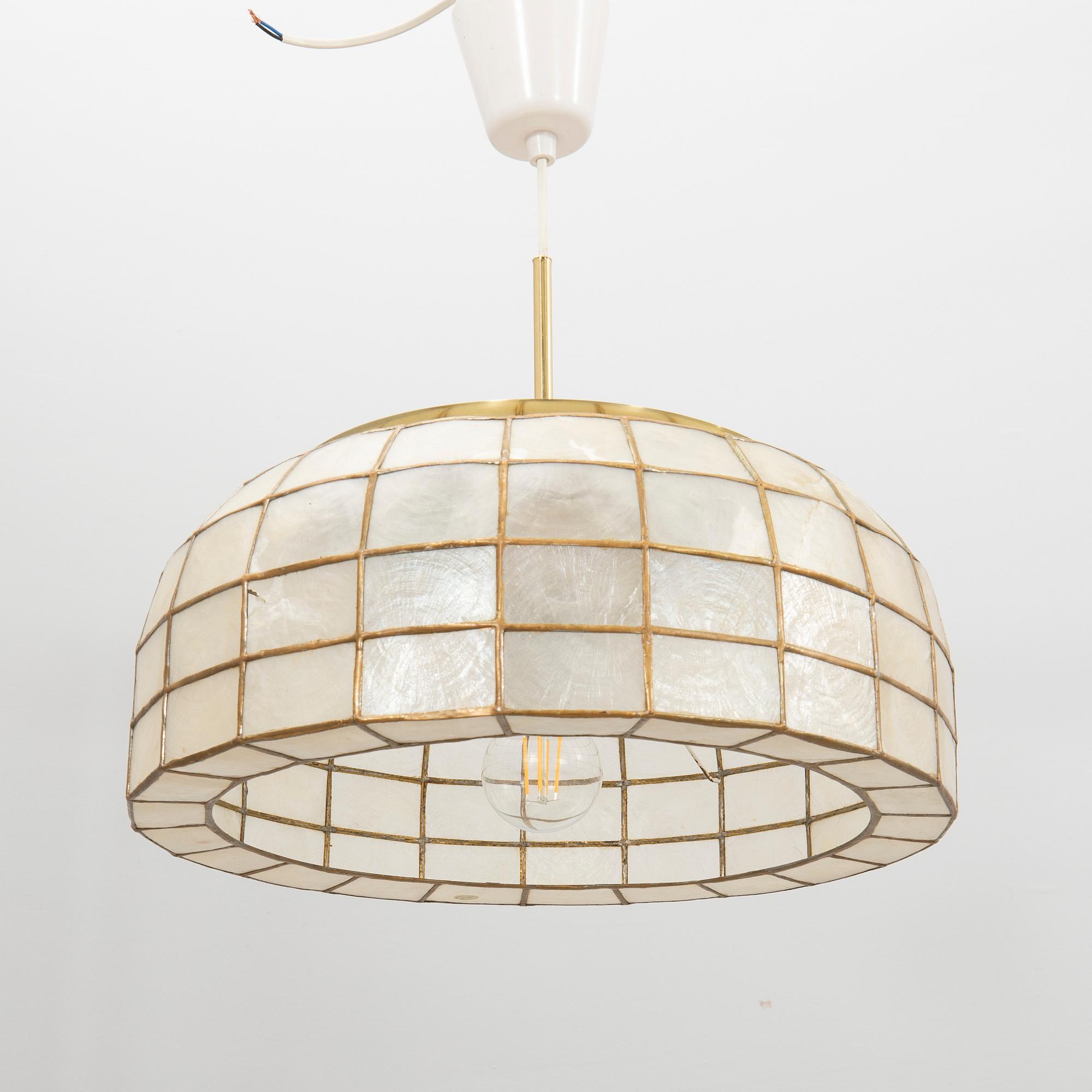 Anders Pehrson, "Knubbling Special", taklampa, producerad i en begränsad upplaga om ca 10 exemplar, ateljé Lyktan, 1970-tal.