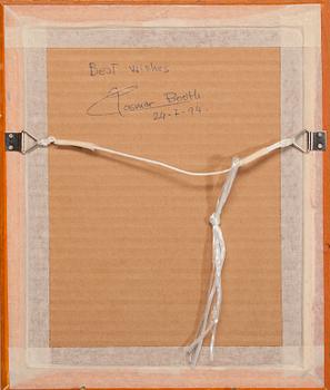 ROSMAR BOOTH, blandteknik, 4 st, signerade, 1990-tal.