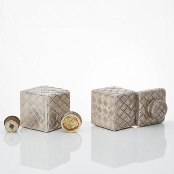 Teservis, trompe l'oeil, 8 delar, silver, av Vasiliy Ivanov, S:t Petersburg 1895.