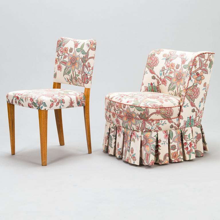 STOL och FÅTÖLJ, Stockmann oy ab, Finland sent 1940-tal.