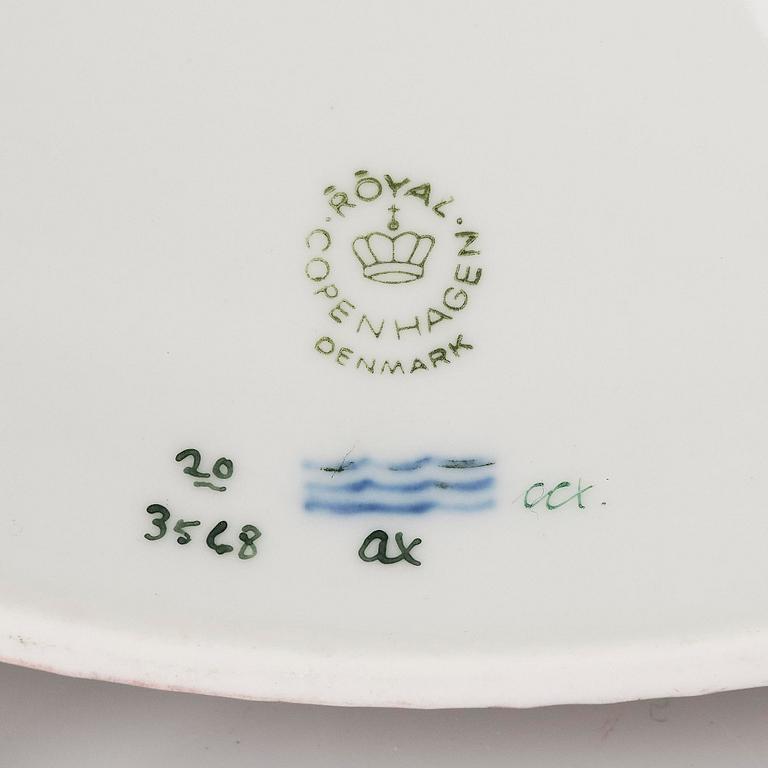 A Royal Copenhagen 'Flora Danica' vegetable tureen with cover, Denmark, 20th century.