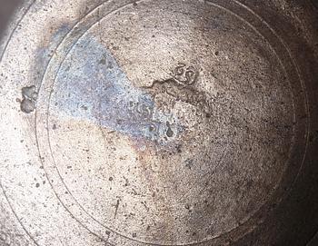 STOP, 2 st, tenn, bl a Sven Ekström, Norrköping, 1800-tal.