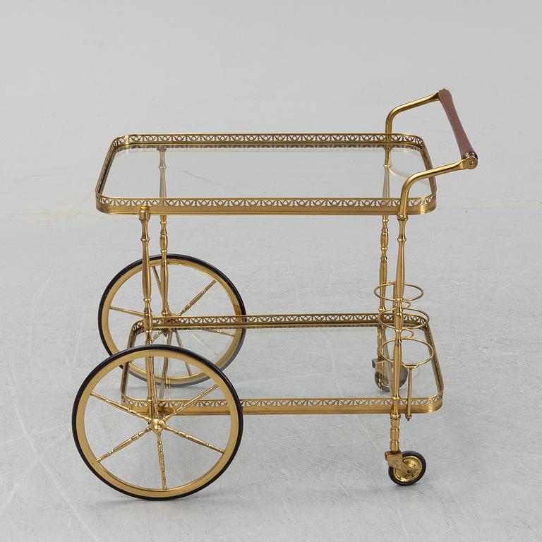 A late 20th century serving trolley.