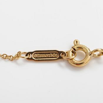 TIFFANY & CO, An 18K gold necklace, marked Tiffany & co.