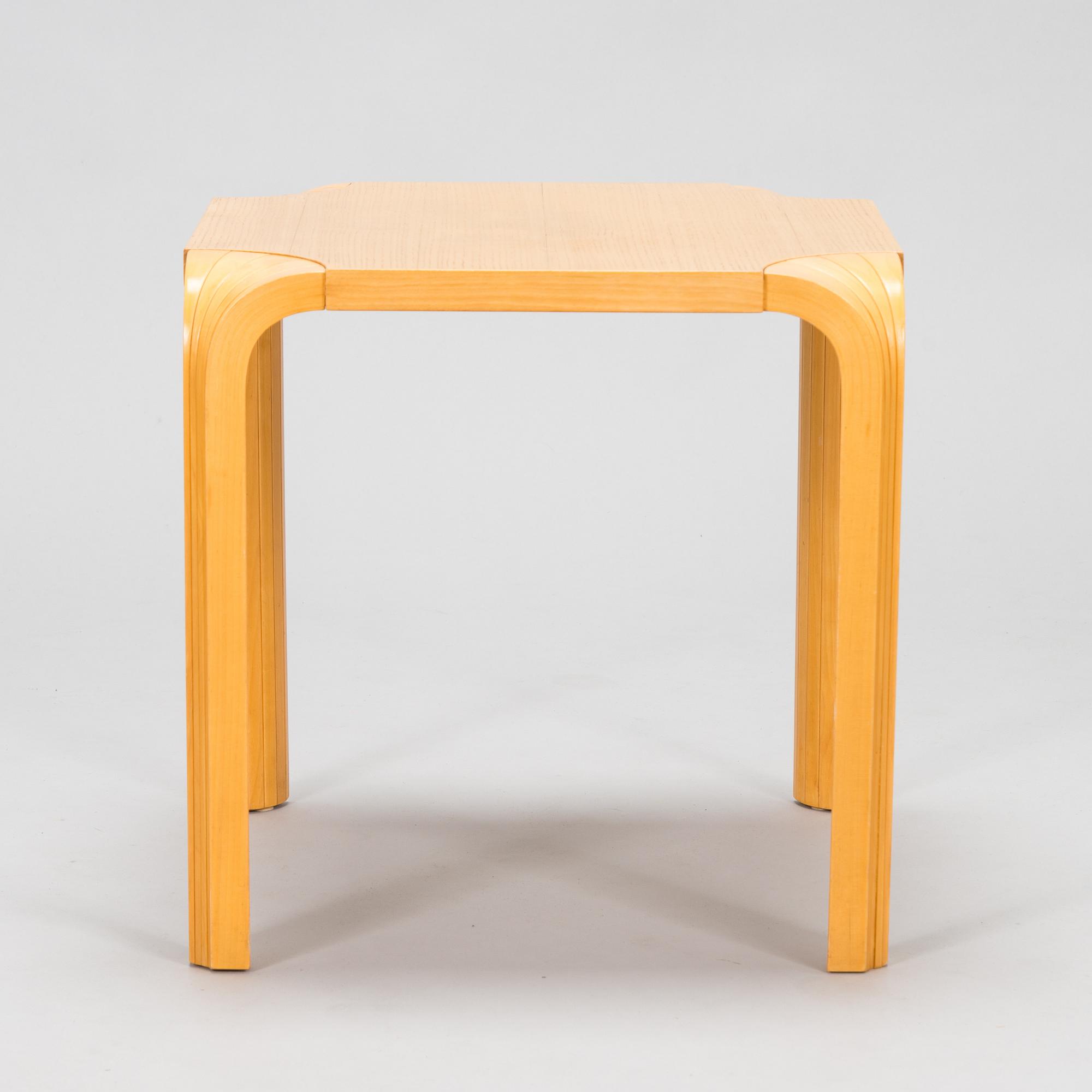 Alvar Aalto, a 1960's 'X601' stool for Artek.