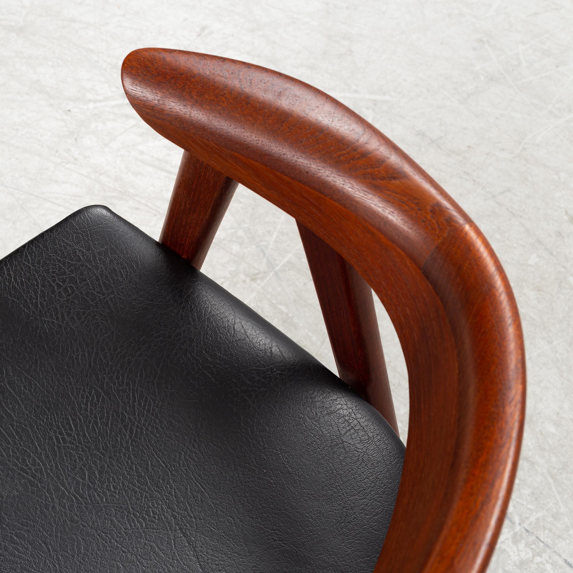 Erik Kirkegaard,
karmstol, Høng Stolefabrik,
Danmark, 1900-talets mitt.