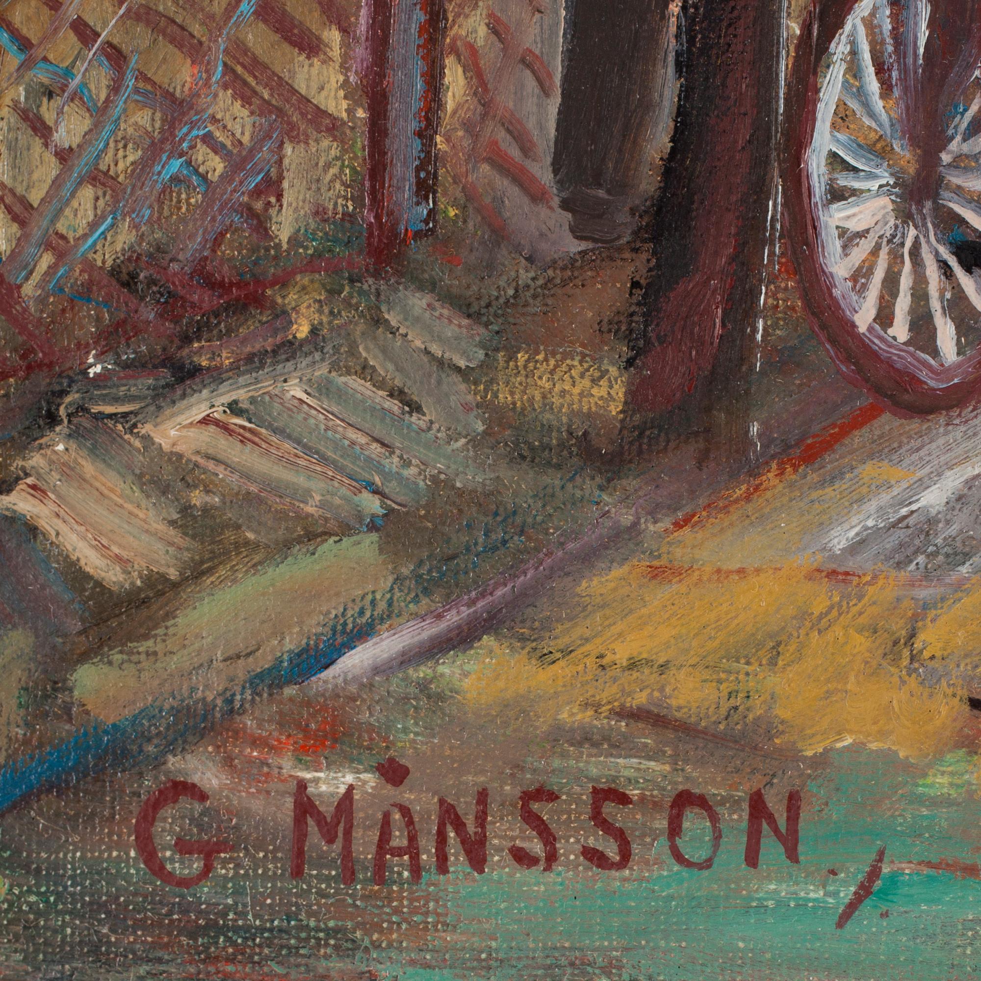 GÖSTA MÅNSSON, olja på duk. Sign.
