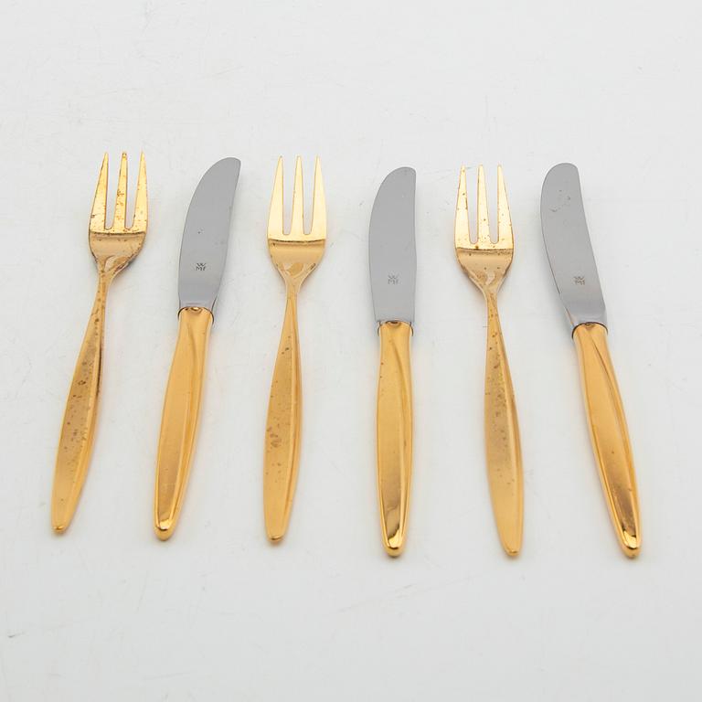 Cutlery 24 pcs WMF (Württembergische Metallwarenfabrik) gilded silver.