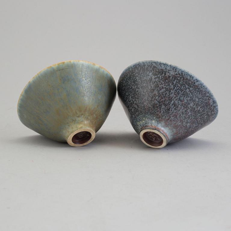 CARL-HARRY STÅLHANE, two stoneware bowls from Rörstrand.