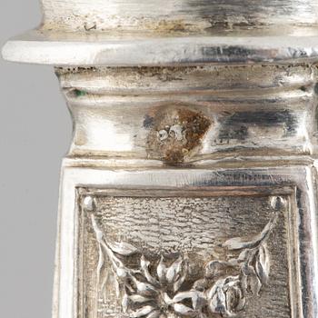 Fiskbestick, 34 delar, silver, Frankrike, omkring år 1900.