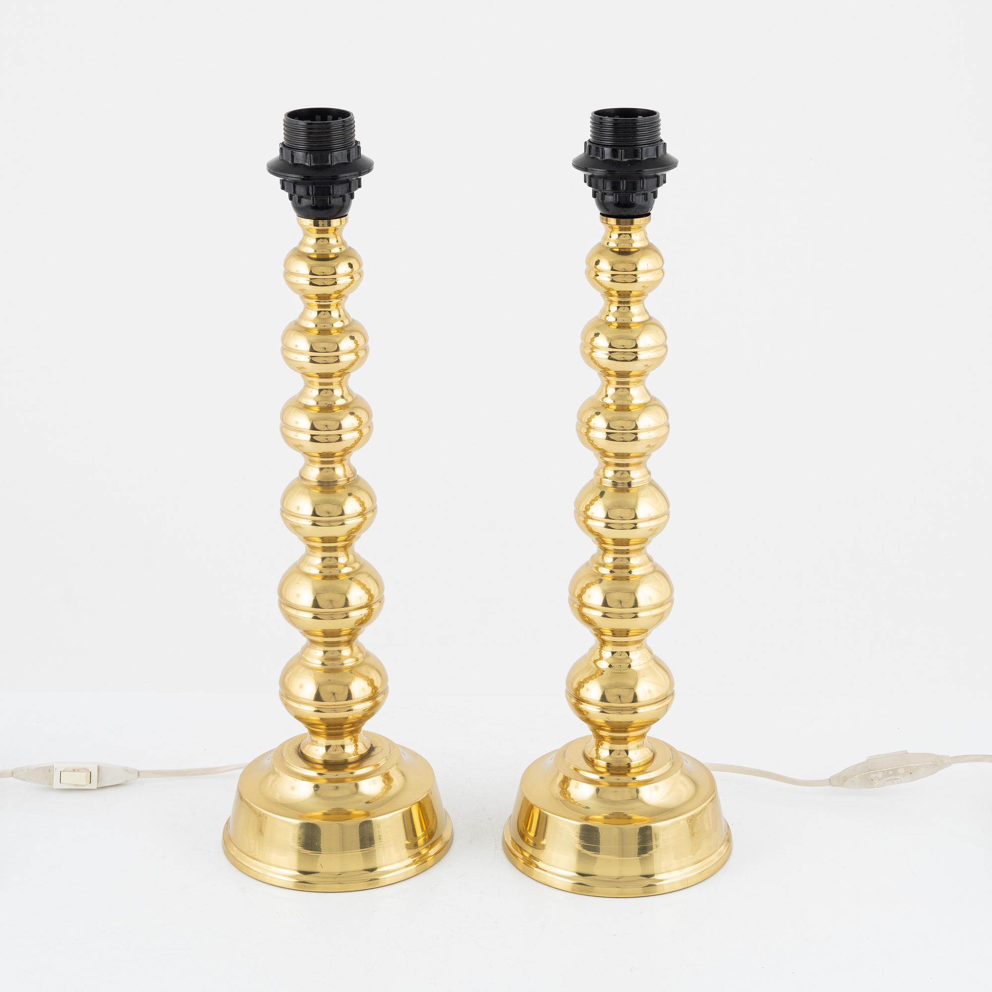 A pair of table lights from Enco, end of the 20th Century.
