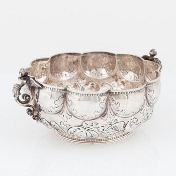 A French Silver Bowl, 19th century.