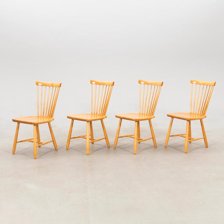 Carl Malmsten, four "Lilla Åland" chairs by Stolab, 21st century.