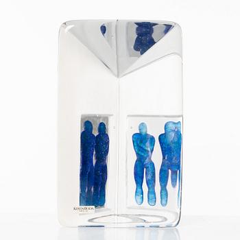 Bertil Vallien, a glass sculpture, 'Reflection' from the series 'Viewpoints', Kosta Boda.