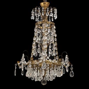 A Gustavian style chandelier, first half of the 20th Century.