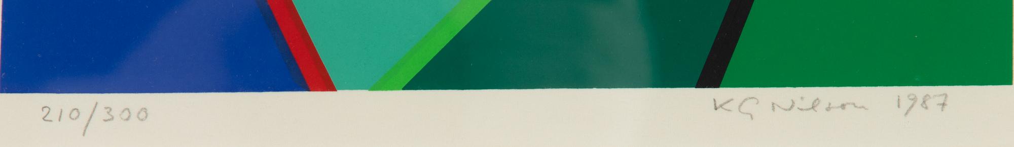 KG Nilson, silkscreen in colours, signed and individually numbered 210/300.