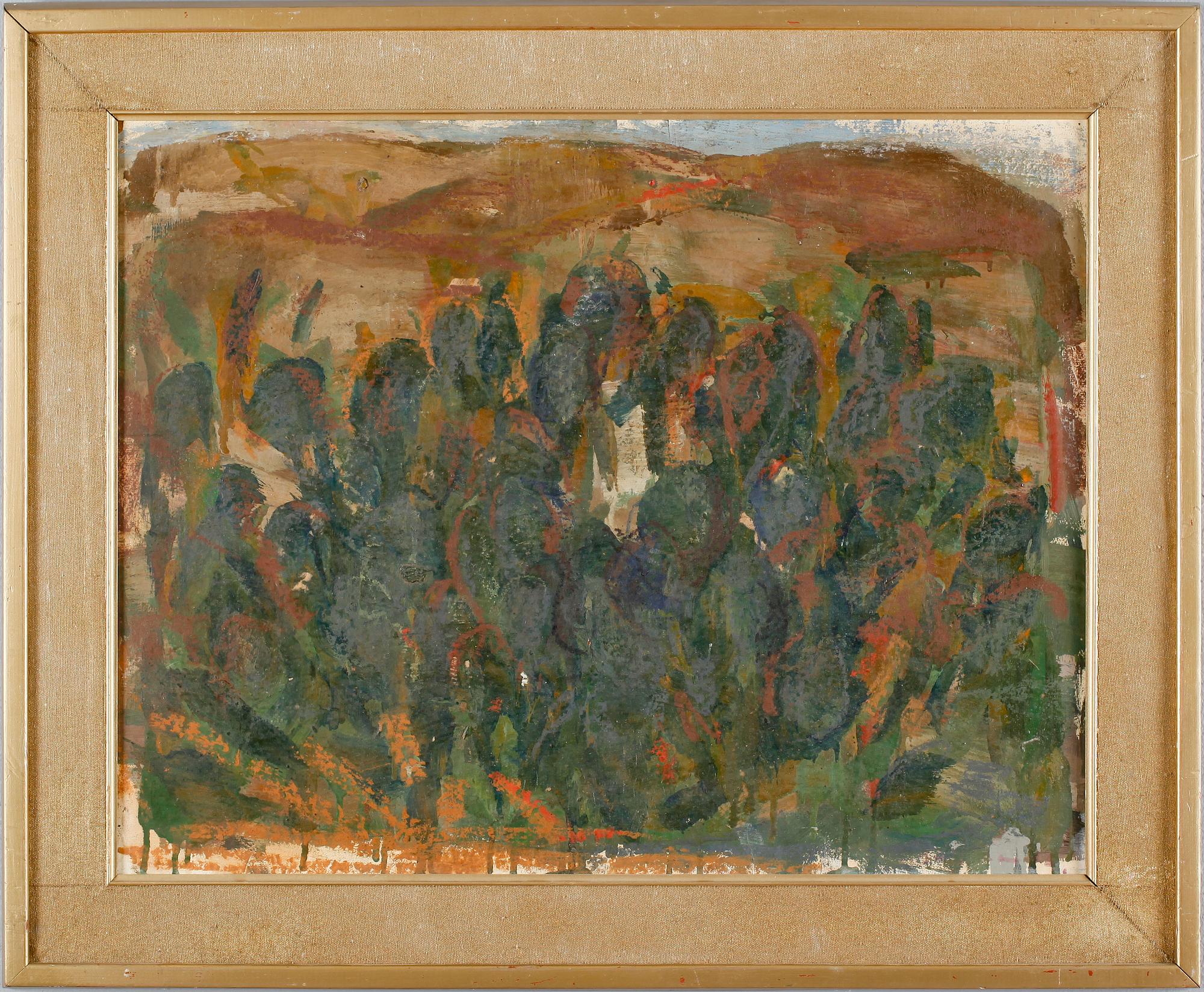 LAMBERT WERNER, olja på pannå, osignerad.