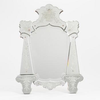 A Venetian style mirror, early 20th Century.