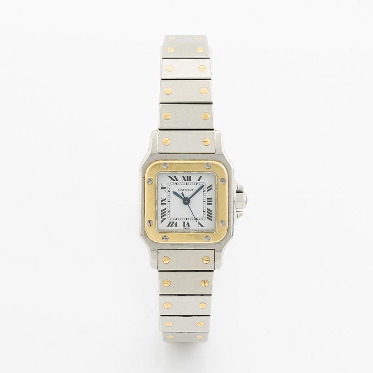 Cartier, Santos Carrée, wristwatch,  23,5 x 23,5 (34,5) mm.