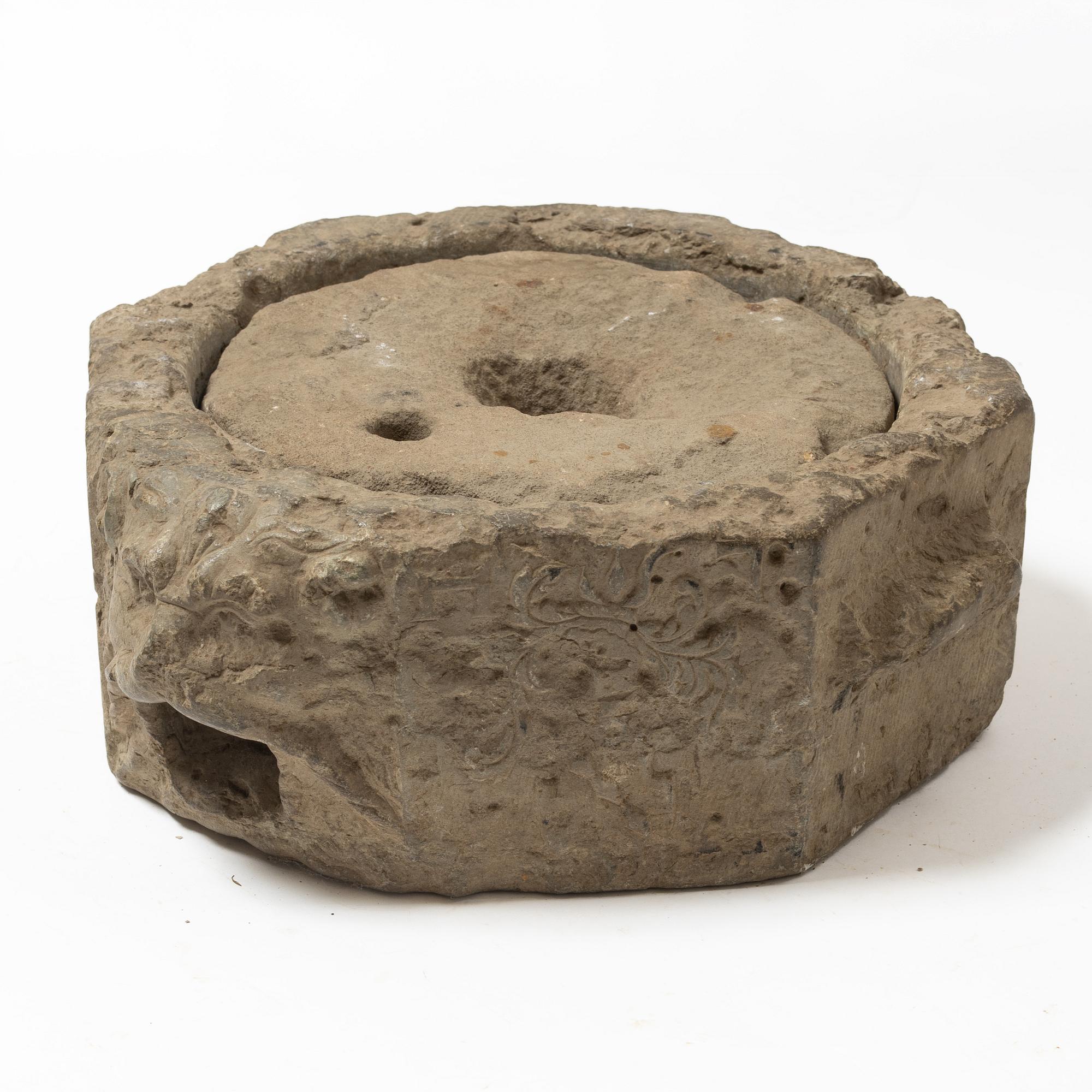 A Swedish grain mill, dated 1673.
