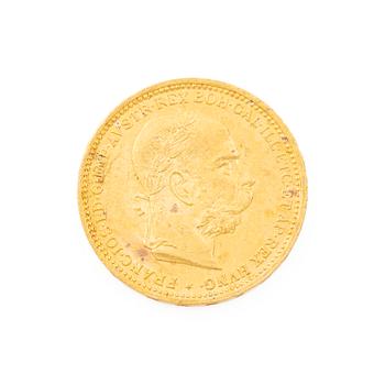Gold coin, Austria-Hungary, 20 Corona, 1893.