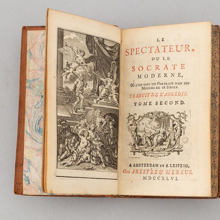1700-talslitteratur (17 vol.).