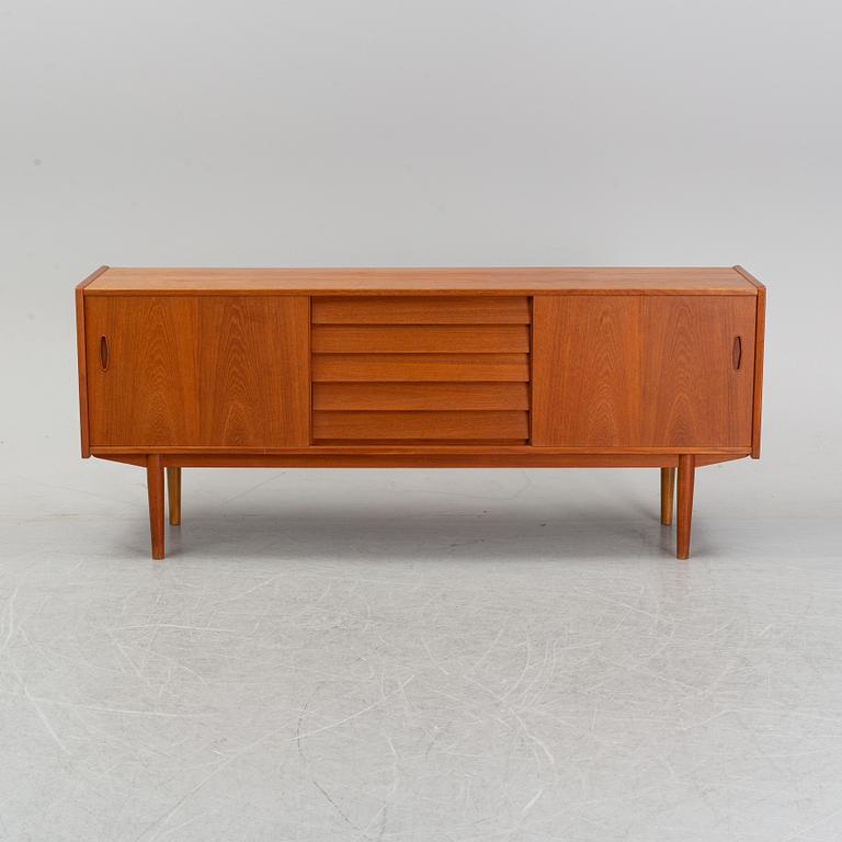 A teak sideboard deigned by Nils Jonsson for Hugo Troeds Bjärum, second half of the 20th century.