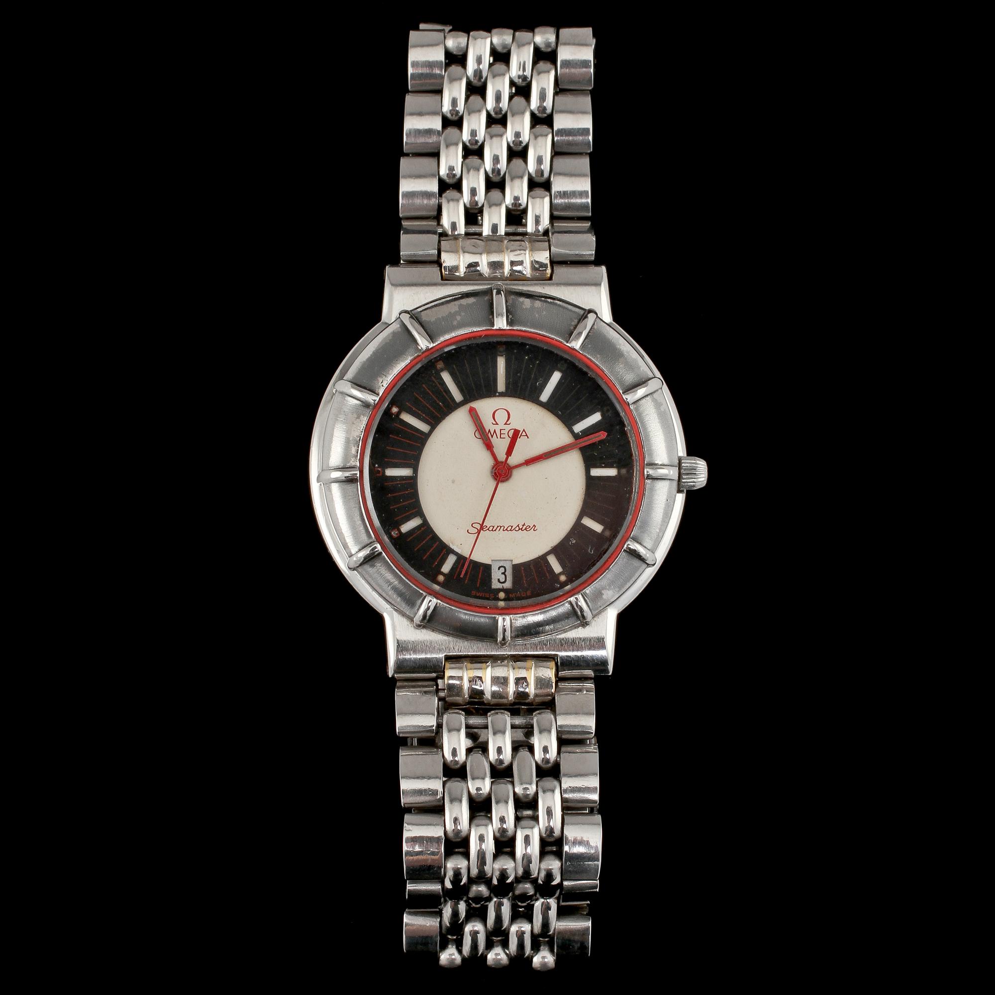 ARMBANDSUR, Omega, Dynamic, stål, 1900-talets sista kvartal.