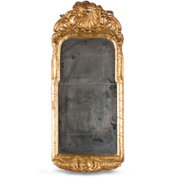 A SWEDISH ROCOCO MIRROR, late 18th century.