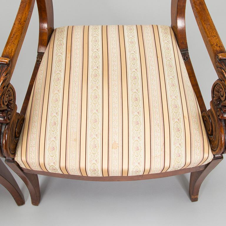 Nojatuolipari, Biedermeier, 1820-40-luku.