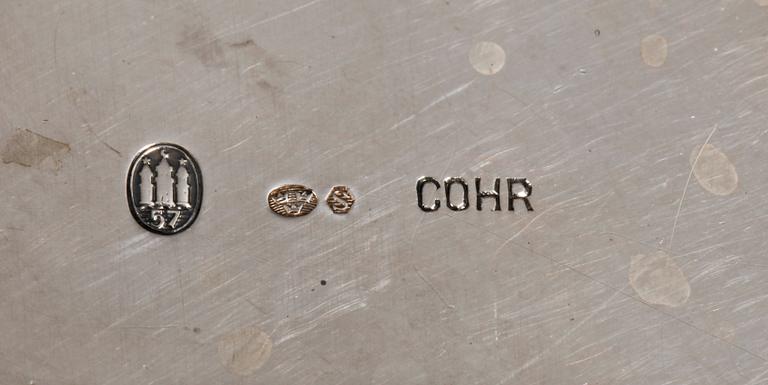 PARTI SILVER, 4 delar Sverige och Danmark. Vikt 395g.