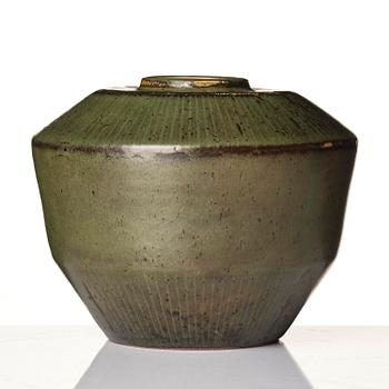 Carl-Harry Stålhane, unik vas, stengods, Rörstrand 1957.