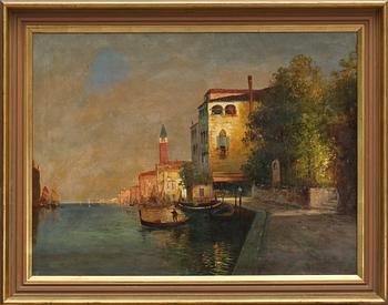 OKÄND KONSTNÄR, olja på duk, signerad L Francois, 1900-tal.