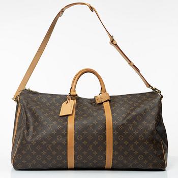 Louis Vuitton, weekend bag, "Keepall 60 Bandoulière".