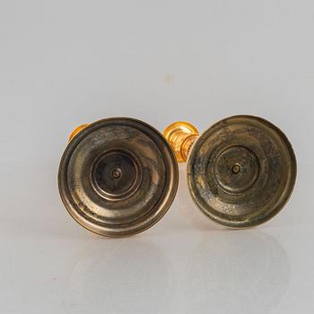 Ljusstakar, ett par, Frankrike, 1800-tal, Empirestil.