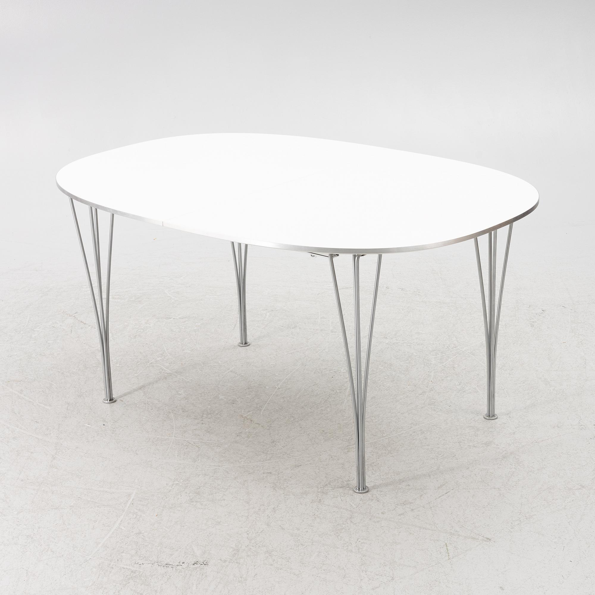Bruno Mathsson & Piet Hein, dining table, "Superellipse", Fritz Hansen, Denmark, 2008.