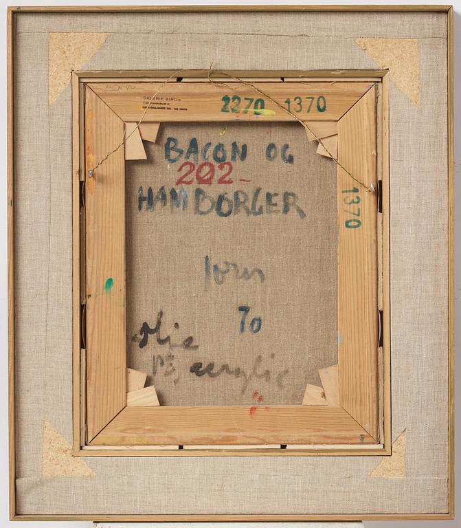 Asger Jorn, "Bacon og hamborger".