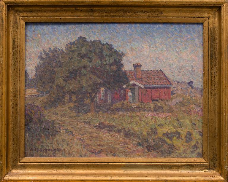 WILHELM BEHM, olja på pannå, signerad och daterad 1929.