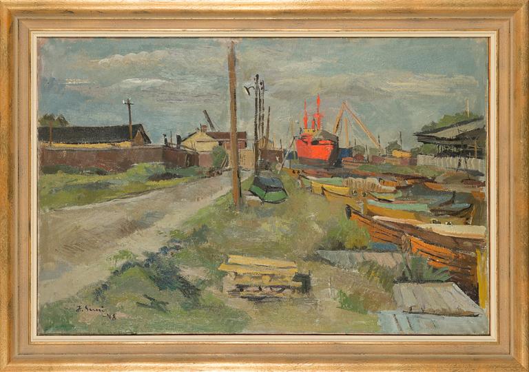 Juho Suni, oil on canvas, signed and dated-48.