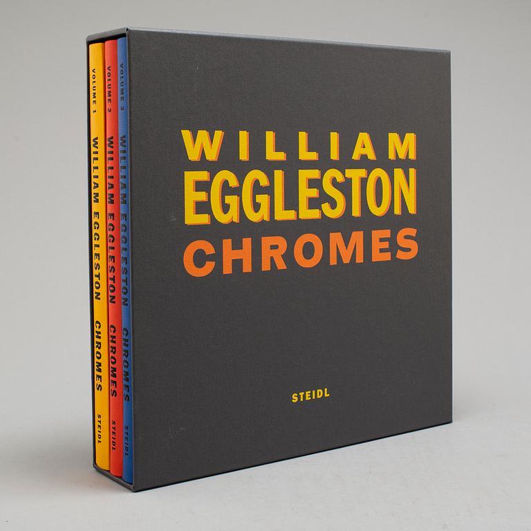 WILLIAM EGGLESTON, Signedortfolio with three books, the series "William Eggleston Chromes vol. 1-3" published by Steidl.