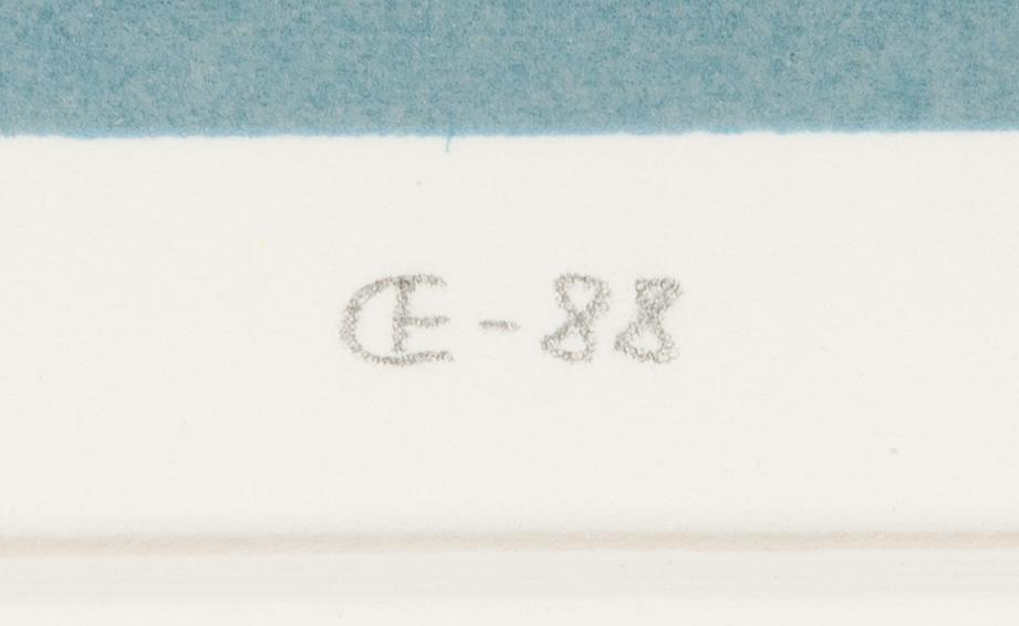 Carolus Enckell, serigrafi, signerad och daterad -88, numrerad 38/50.