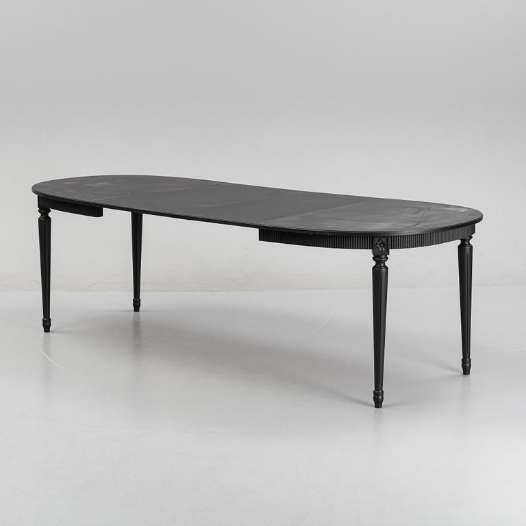 A Gustavians style dining table, second half of the 20th Century.