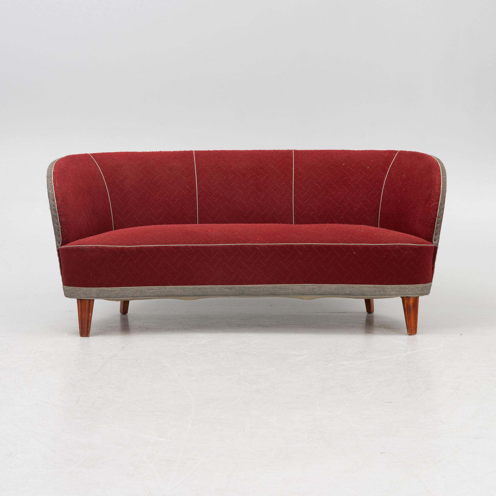 Otto Schulz, tillskriven. Soffa, Boet, Göteborg, 1940/50-tal.