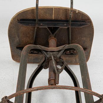 Stool and chair, first half of the 20th Century.