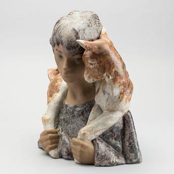 LLADRO, figurin signerad glaserad keramik 1900-talets andra hälft.