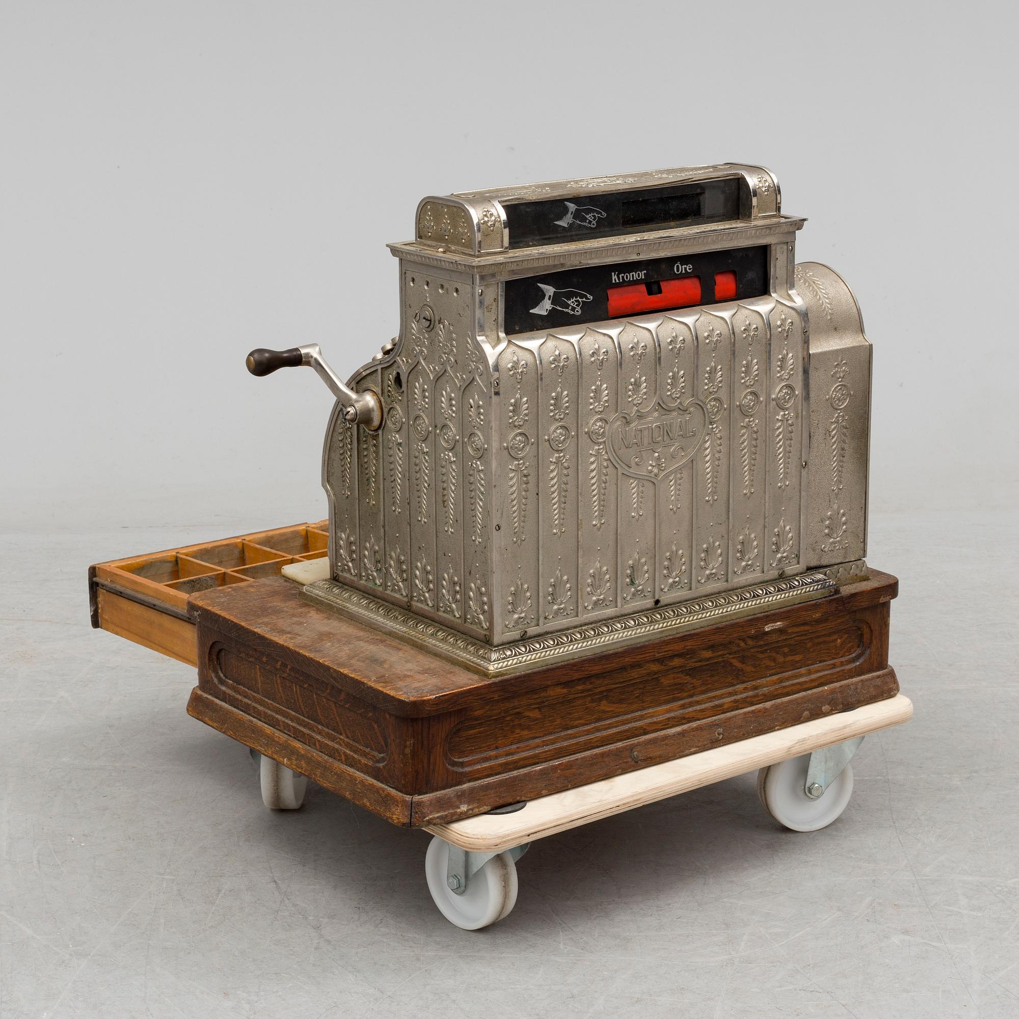 A National till machine, USA, early 20th Century.
